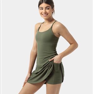 Halara olive sports dress size small